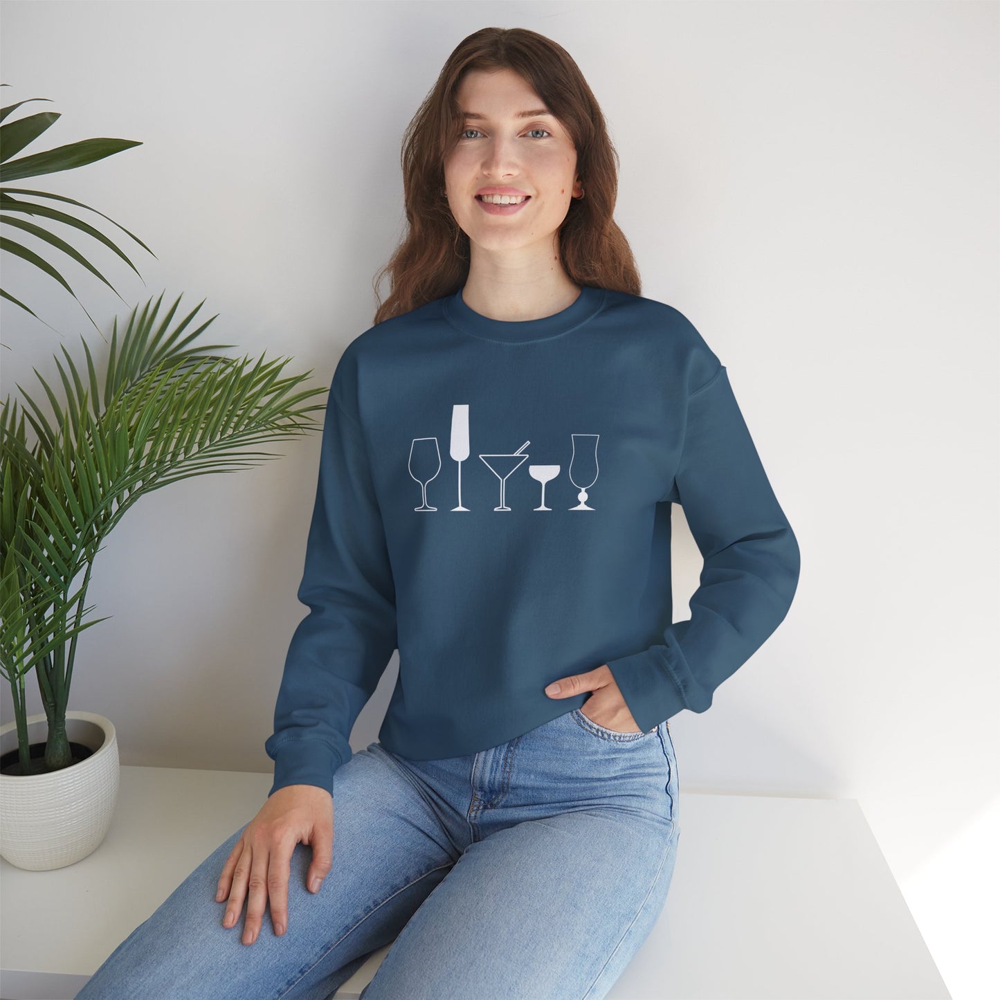 Minimalist Wine Sweatshirt