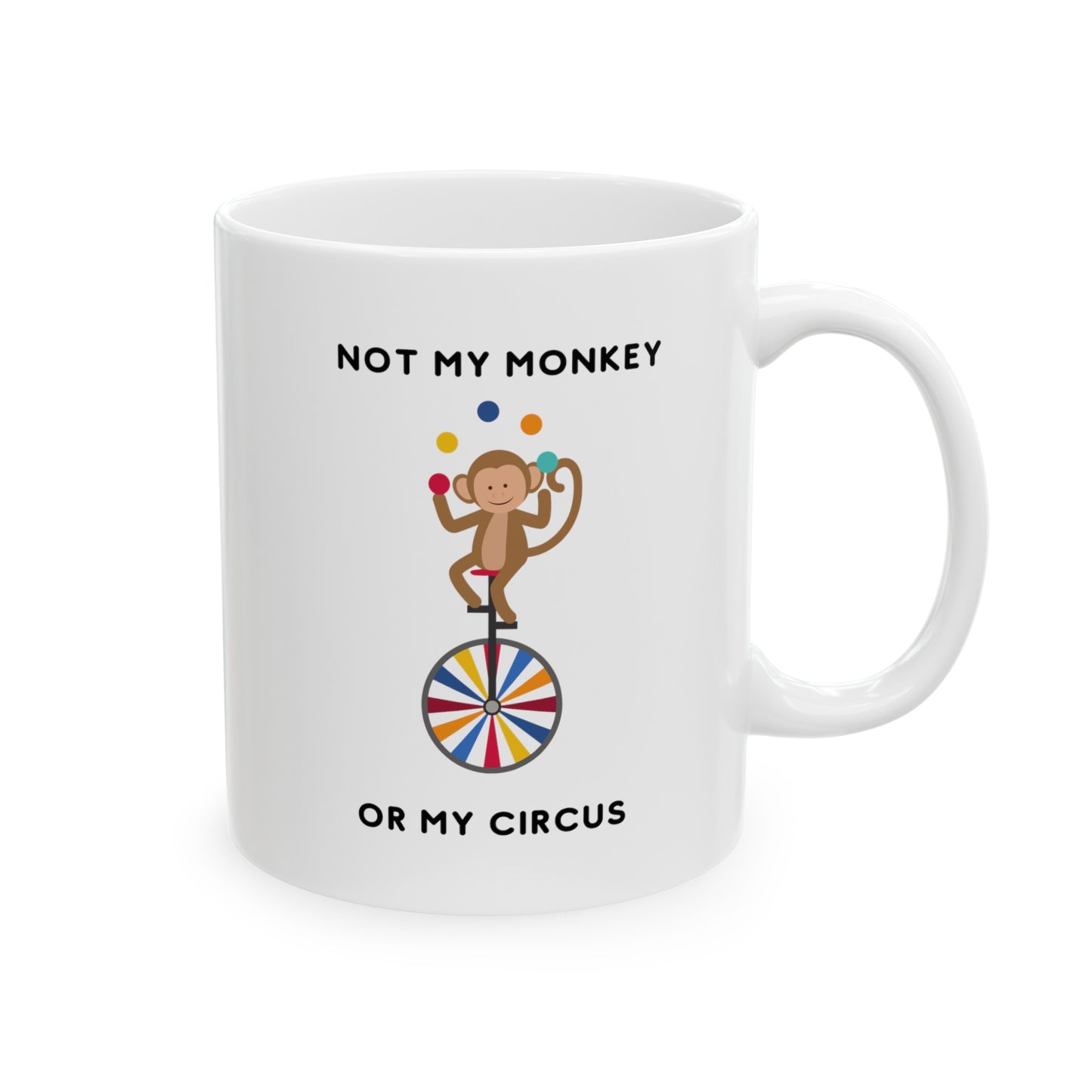 ESD Not My Monkey Ceramic Mug