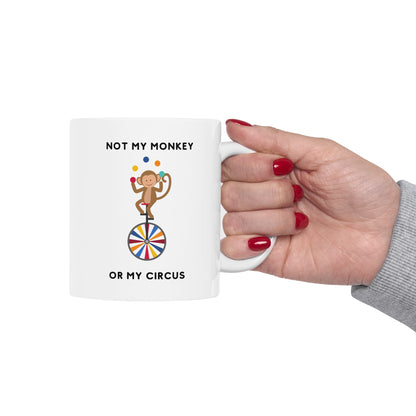 ESD Not My Monkey Ceramic Mug