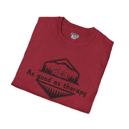 Mountain Biking As Good As Therapy Unisex T-Shirt