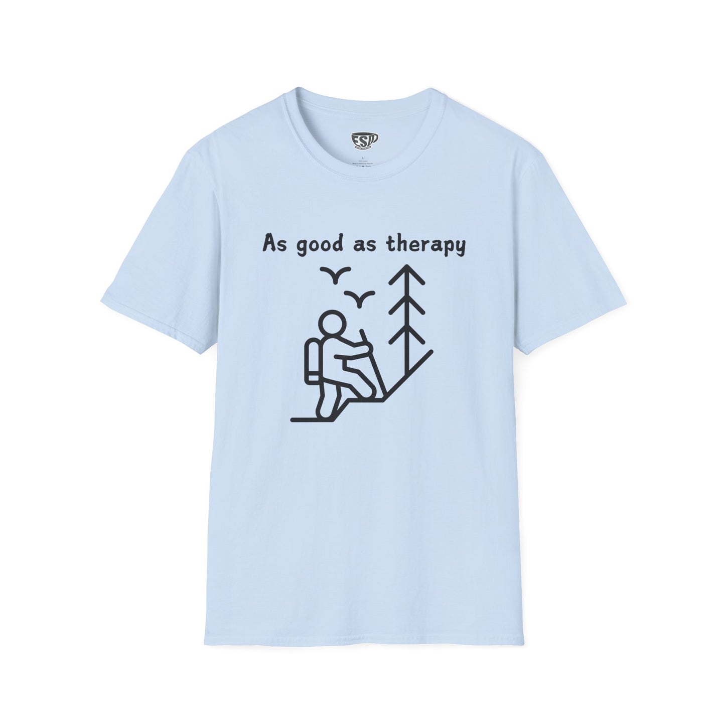 Hiking As Good As Therapy Unisex T-Shirt