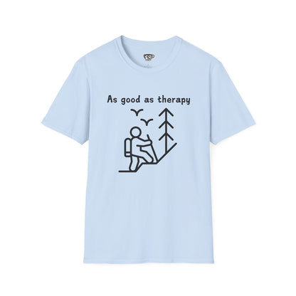 Hiking As Good As Therapy Unisex T-Shirt