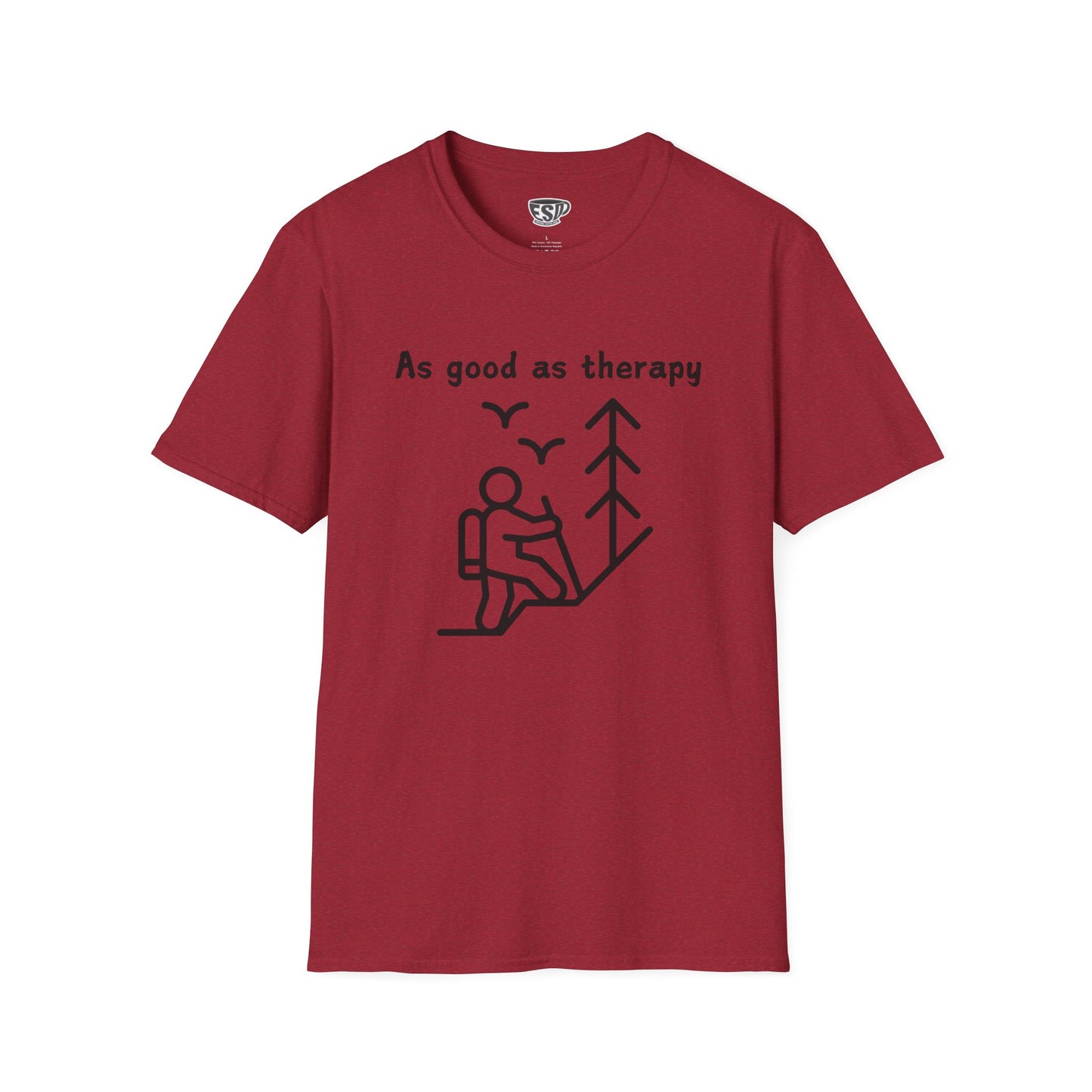 Hiking As Good As Therapy Unisex T-Shirt