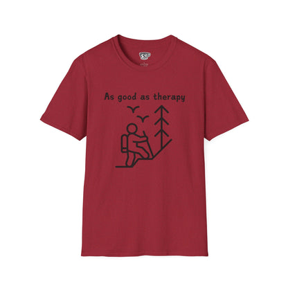 Hiking As Good As Therapy Unisex T-Shirt