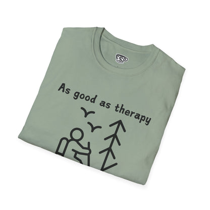 Hiking As Good As Therapy Unisex T-Shirt