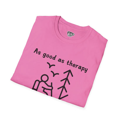 Hiking As Good As Therapy Unisex T-Shirt