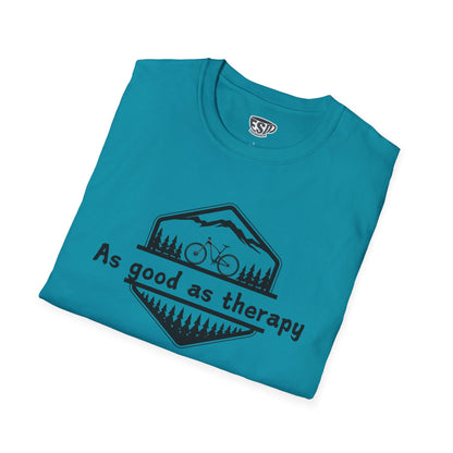 Mountain Biking As Good As Therapy Unisex T-Shirt