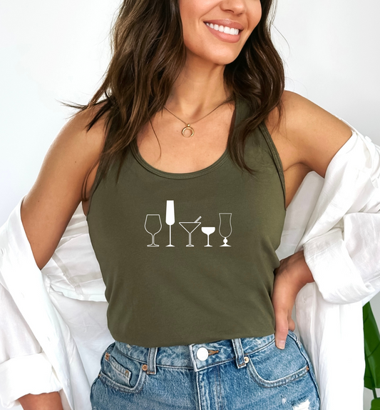 Minimalist Wine Tank Top